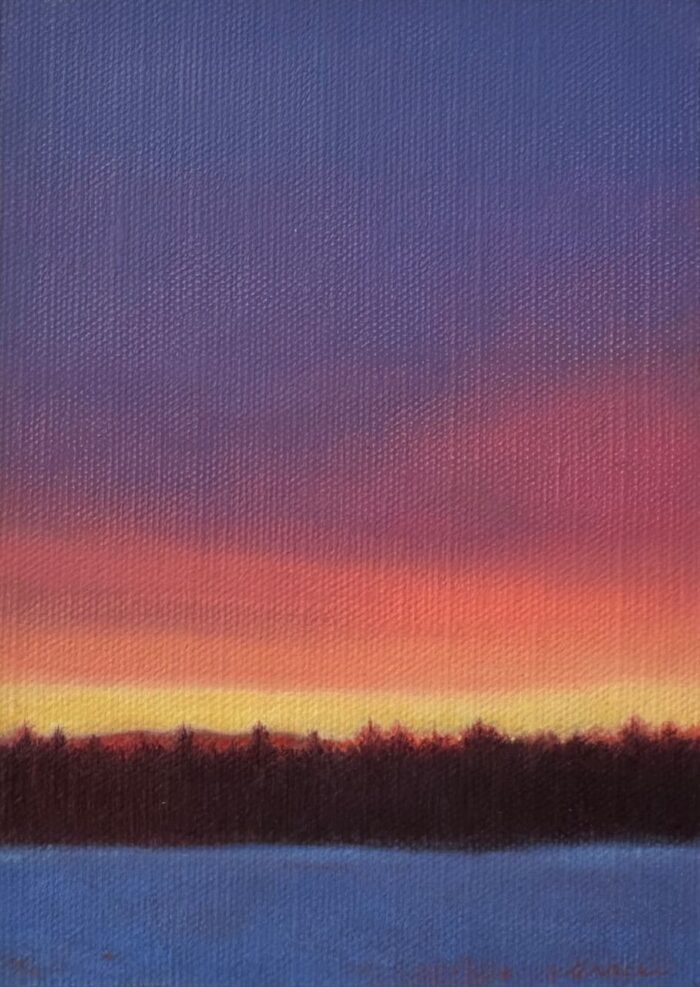 Last Light | 7"x5" | Oil on Linen