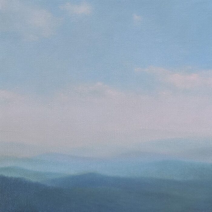 8"x8" | Oil on Canvas Fading Hills | 8"x8" | Oil on Canvas