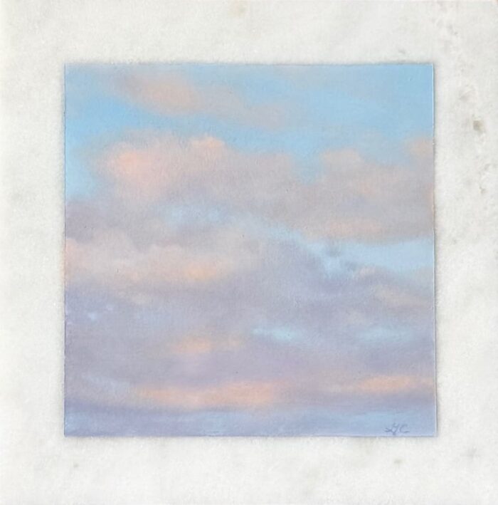 Peace of Sky 3 | 6"x6" | Oil on Marble